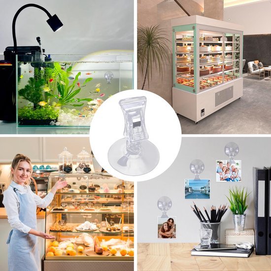 550x550-43680.jpg Unyqoos® Set van 6 multifunctionele zuignappen met haken voor gladde oppervlakken