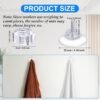 550x550-43700.jpg Unyqoos® Set van 15 sterke transparante zuignappen met schroefdraad en kartelmoer