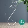 550x550-43711.jpg Unyqoos® Set van 5 veelzijdige S-vormige haken voor keuken en badkamer