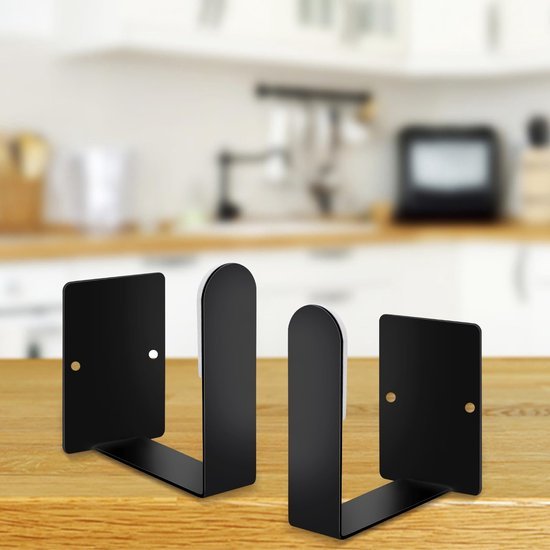 550x550-43721.jpg Unyqoos® Set van 4 Roestvrij Stalen Wandgemonteerde Pannendekselhouders met Zelfklevende Bevestiging