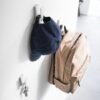 Unyqoos® Set van drie minimalistische wandhaken in wit voor veelzijdig gebruik