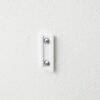 Unyqoos® Set van drie minimalistische wandhaken in wit voor veelzijdig gebruik