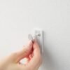 Unyqoos® Set van drie minimalistische wandhaken in wit voor veelzijdig gebruik