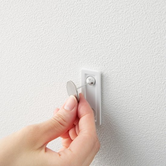 Unyqoos® Set van drie minimalistische wandhaken in wit voor veelzijdig gebruik