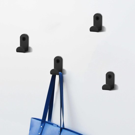 550x550-43746.jpg Unyqoos® Set van 30 zwarte metalen wandhaken voor diverse ruimtes en toepassingen