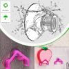 Unyqoos® Set van 25 transparante zuignappen met kartelmoer voor stevige bevestiging