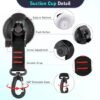 550x550-43776.jpg Unyqoos® Set van 4 sterke zuignappen met 360 graden draaibare haken voor kamperen