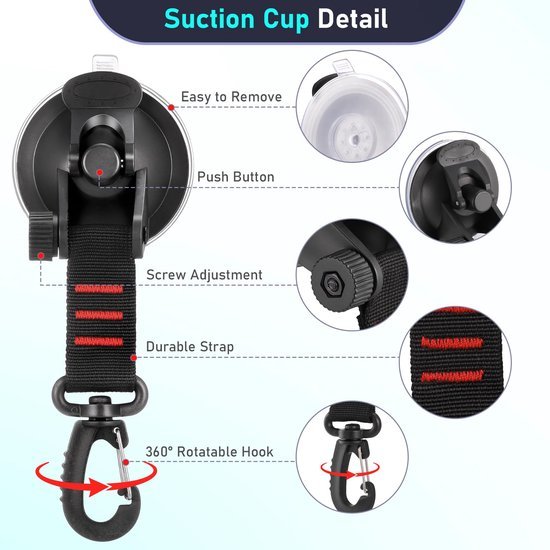 550x550-43776.jpg Unyqoos® Set van 4 sterke zuignappen met 360 graden draaibare haken voor kamperen