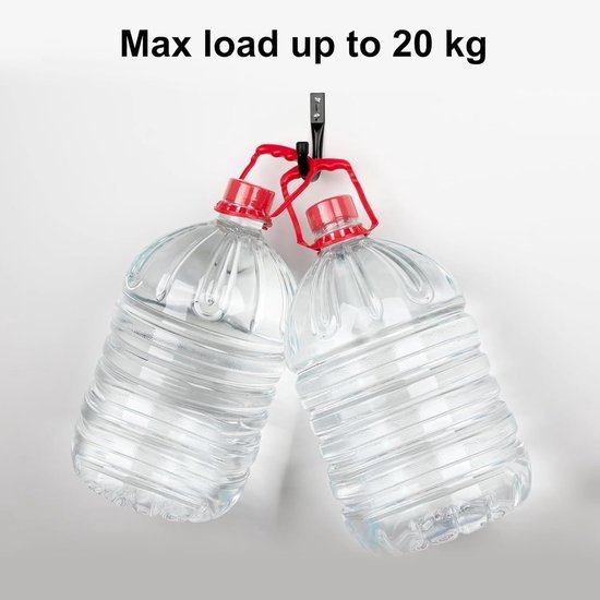 550x550-43850.jpg Unyqoos® Set van 9 stevige wandhaken voor zware lasten en ladderopslag in garage
