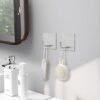 550x550-43859.jpg Unyqoos® Set van 8 zelfklevende roestvrijstalen haken voor badkamer en keuken