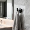550x550-43880.jpg Unyqoos® Set van 4 zwarte ronde multifunctionele haken voor wandmontage in huis