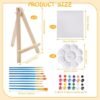 Unyqoos® Complete Mini-Schildersezelset voor Creatieve DIY Schilderprojecten en Decoratie