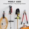 Unyqoos® Complete set wandhaken voor garages en werkplaatsen met antislipcoating