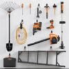 Unyqoos® Complete set wandhaken voor garages en werkplaatsen met antislipcoating