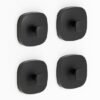 550x550-43984.jpg Unyqoos® Set van 4 zwarte zuignaphaken voor badkamer en keuken met sterke grip