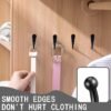 Unyqoos® Zwarte wandhaken set van 20 stuks met schroeven voor diverse toepassingen