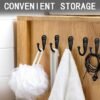 Unyqoos® Zwarte wandhaken set van 20 stuks met schroeven voor diverse toepassingen