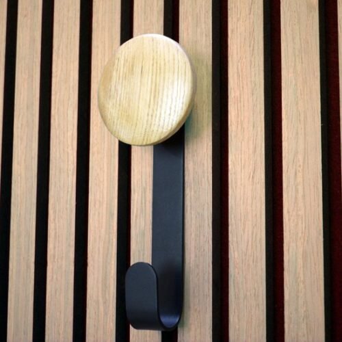 550x550-44050.jpg Unyqoos® Stijlvolle houten hangerhaak voor akoestische panelen zonder boren