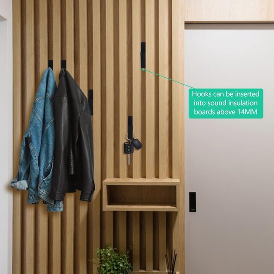 550x550-44092.jpg Unyqoos® Mat Zwarte Kledinghaken Set van 12 voor Moderne Interieurinrichting