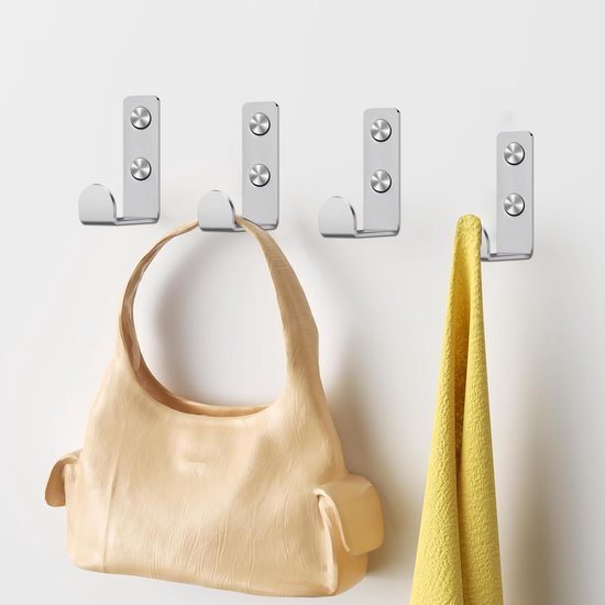 550x550-44109.jpg Unyqoos® Set van 10 witte L-vormige metalen wandhaken voor veelzijdig gebruik