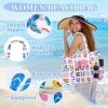 Unyqoos® Extra Grote Water- en Zandbestendige Strandtas met Meerdere Vakken voor Dames en Familie