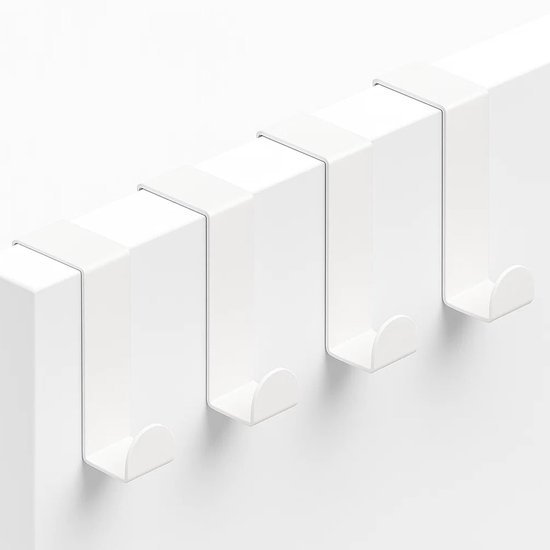 550x550-44153.jpg Unyqoos® Set van vier multifunctionele witte deurhaken voor diverse ophangoplossingen