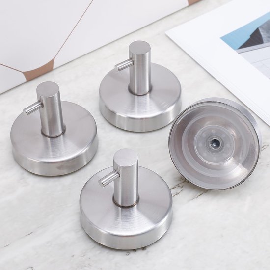 550x550-44159.jpg Unyqoos® Set van vier multifunctionele roestvrijstalen zuignaphaken voor badkamer en keuken