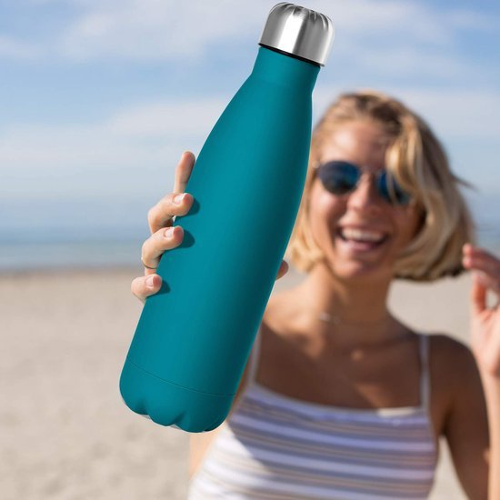 Unyqoos® Dubbelwandige thermosfles van roestvrij staal voor warme en koude dranken