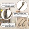 550x550-44227.jpg Unyqoos® Set van 8 Vintage Bronzen Dubbele Wandhaken voor Diverse Ruimtes
