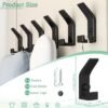 Unyqoos® Set van vijf moderne wandhaken voor kleding en accessoires in huis