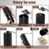 Unyqoos® Handmatige koffiemolen met 60 instelbare standen voor diverse zetmethoden, Zwart,