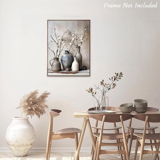 550x550-44274.jpg Unyqoos® Retro canvas poster met keramische vaas en bloemen voor huisdecoratie
