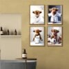 Unyqoos® Grappige Badkamer Wanddecoratie Schotse Hoogland Koeien Canvas A4 Formaat