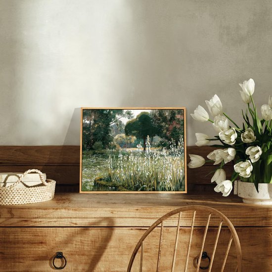 Unyqoos® Vintage Canvas Wandkunst Met Lijst Voor Diverse Ruimtes En Stijlen