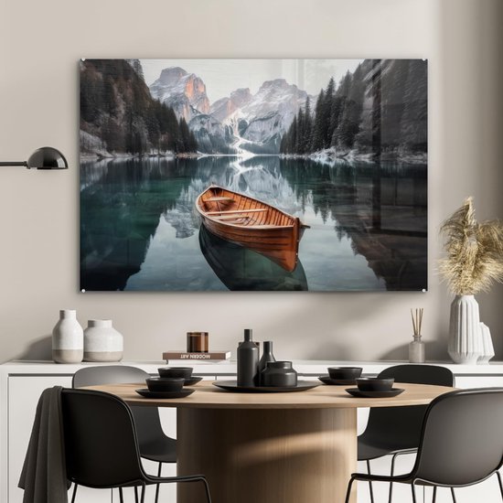 550x550-44312.jpg Unyqoos® Decoratie met Boot en Bergen voor Elegante Woonkamerinrichting