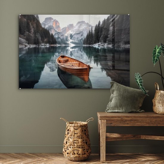 550x550-44317.jpg Unyqoos® Decoratie met Boot en Bergen voor Elegante Woonkamerinrichting