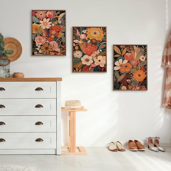 550x550-44335.jpg Unyqoos® Abstracte Botanische Canvas Kunst Set voor Minimalistische Wanddecoratie