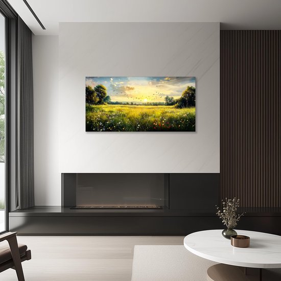 Unyqoos® Schitterende Canvas Wandkunst voor Elke Ruimte - Landschap en Esthetiek in Moderne Stijl