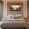 550x550-44358.jpg Unyqoos® Adembenemende Zonsondergang Canvas Kunstwerk voor Moderne Interieurdecoratie in Woon- en Slaapkamers
