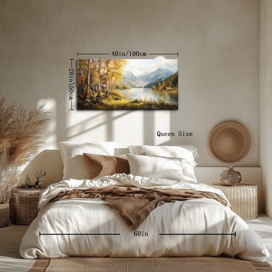 Unyqoos® Verbluffende Landschap Canvas Kunst voor Stijlvolle Wanddecoratie