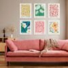 550x550-44369.jpg Unyqoos® Stijlvolle Set van 9 Bloemenposters voor Vintage en Minimalistische Interieurs