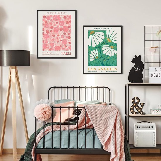 550x550-44373.jpg Unyqoos® Stijlvolle Set van 9 Bloemenposters voor Vintage en Minimalistische Interieurs