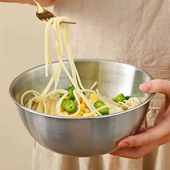 Unyqoos® Mengkommen set met roestvrijstalen zeef en multifunctionele rasp, perfect voor elke keuken