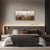 Unyqoos® Verfijnde Canvas Wanddecoratie met Bloemenzee voor Diverse Interieuren - 50 x 100 cm