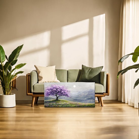 Unyqoos® Moderne Levensboom Canvas Schilderij Voor Diverse Ruimtes 50 x 100 cm