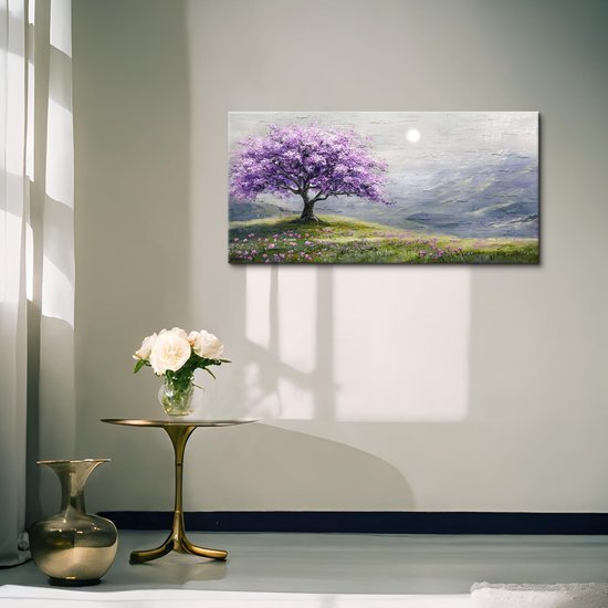 Unyqoos® Moderne Levensboom Canvas Schilderij Voor Diverse Ruimtes 50 x 100 cm