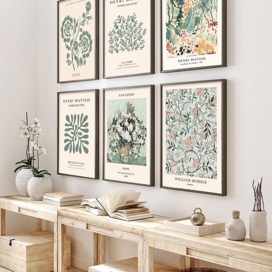 550x550-44515.jpg Unyqoos® Set van 6 Moderne Kunstdrukken op Canvas voor Stijlvolle Wanddecoratie in Huis en Kamer