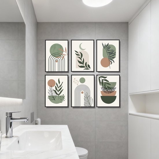 550x550-44543.jpg Unyqoos® Set van zes bohemien canvas schilderijen voor moderne huisdecoratie