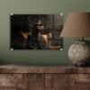 Unyqoos® Moderne wanddecoratie met hert in pak en zonnebril voor woonkamer