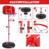Unyqoos® Verstelbare basketbalkorf voor kinderen met accessoires voor binnen en buiten
